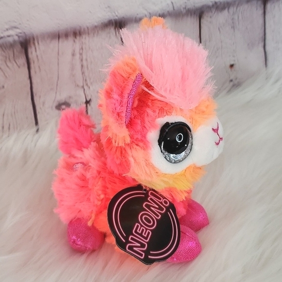 🆕️NWT Zuru Coco Surprise Neon Juno Orange Llama Plush Stuffed Animal Toy - Picture 4 of 15